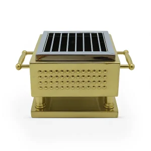 شواية ستانلس ذهبي مربعة / مستطيلة