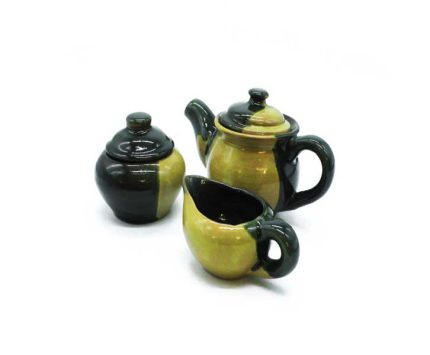 طقم شاي فخار